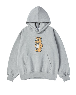 BLOCK AC BEAR HOODIE MELANGE