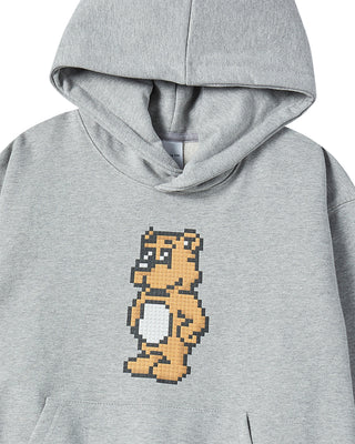 BLOCK AC BEAR HOODIE MELANGE