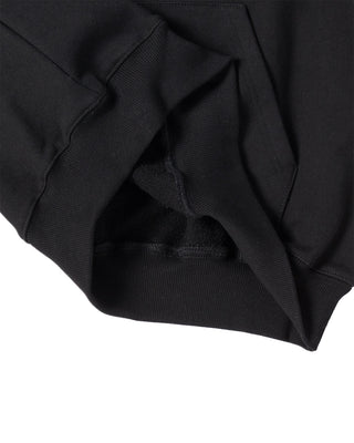 DOUBLE EFFECT HOODIE BLACK