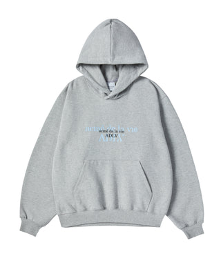 DOUBLE EFFECT HOODIE MELANGE