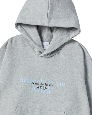 DOUBLE EFFECT HOODIE MELANGE