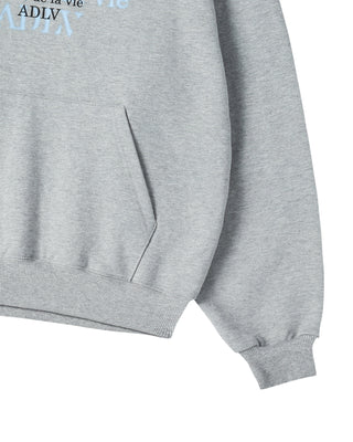 DOUBLE EFFECT HOODIE MELANGE