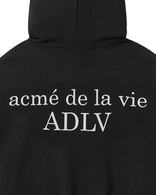 BASIC AC BEAR HOODIE ZIP UP BLACK
