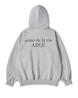 BASIC AC BEAR HOODIE ZIP UP MELANGE