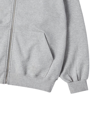 BASIC AC BEAR HOODIE ZIP UP MELANGE