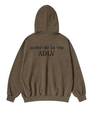 BASIC AC BEAR HOODIE ZIP UP COCOA