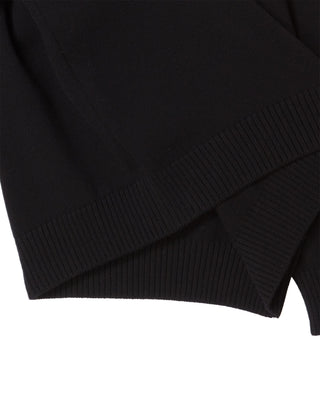 UNI BASIC V NECK CARDIGAN BLACK