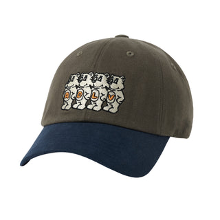 AC BEAR EMBROIDERY TWO TONE BALL CAP GREEN