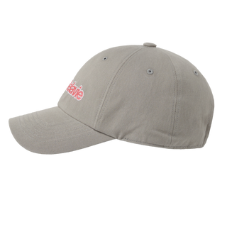 TWO COLOR EMBROIDERY BASIC BALL CAP GRAY