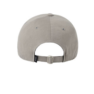 TWO COLOR EMBROIDERY BASIC BALL CAP GRAY
