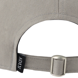 TWO COLOR EMBROIDERY BASIC BALL CAP GRAY