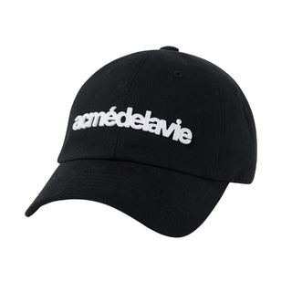 FELT APPLIQUE BASIC BALL CAP BLACK