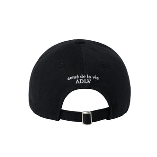 FELT APPLIQUE BASIC BALL CAP BLACK