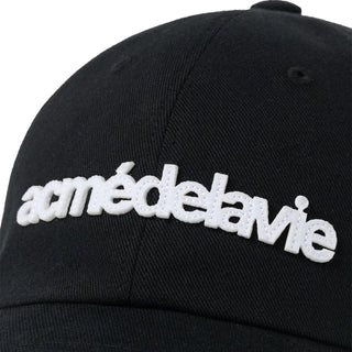 FELT APPLIQUE BASIC BALL CAP BLACK