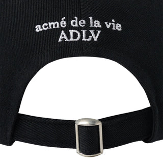 FELT APPLIQUE BASIC BALL CAP BLACK