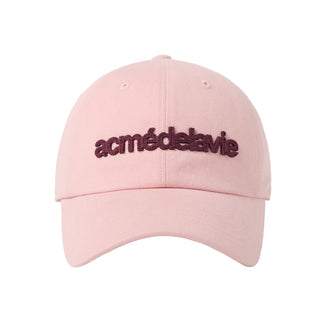 FELT APPLIQUE BASIC BALL CAP PINK