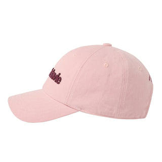FELT APPLIQUE BASIC BALL CAP PINK