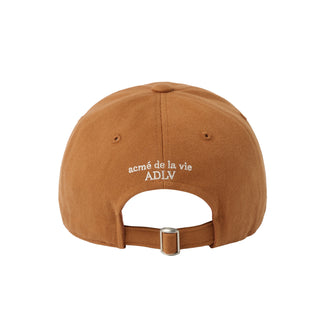 FELT APPLIQUE BASIC BALL CAP ORANGE