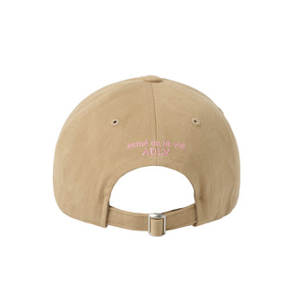 FELT APPLIQUE BASIC BALL CAP BROWN