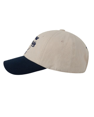 AUTHENTIC BROWN TWO TONE LINE FRIENDS BALL CAP DARK NAVY