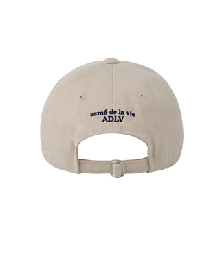 AUTHENTIC BROWN TWO TONE LINE FRIENDS BALL CAP DARK NAVY