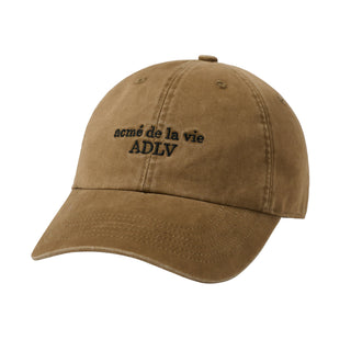 KACHION BASIC LOGO BALL CAP DARK BEIGE