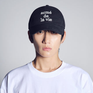 COTTON NAPPING 3D EMBO BALL CAP BLACK