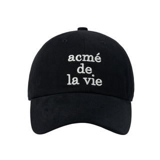 COTTON NAPPING 3D EMBO BALL CAP BLACK