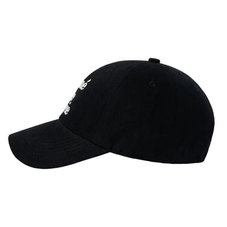 COTTON NAPPING 3D EMBO BALL CAP BLACK