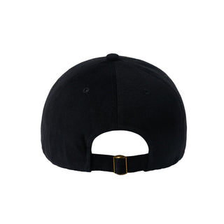COTTON NAPPING 3D EMBO BALL CAP BLACK
