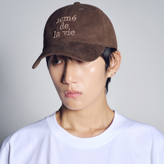 COTTON NAPPING 3D EMBO BALL CAP BROWN