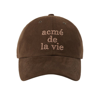 COTTON NAPPING 3D EMBO BALL CAP BROWN