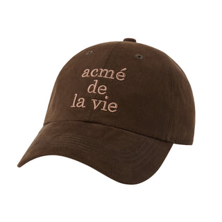COTTON NAPPING 3D EMBO BALL CAP BROWN