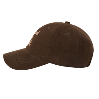 COTTON NAPPING 3D EMBO BALL CAP BROWN