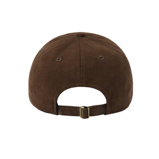 COTTON NAPPING 3D EMBO BALL CAP BROWN