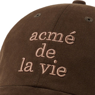 COTTON NAPPING 3D EMBO BALL CAP BROWN