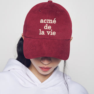 COTTON NAPPING 3D EMBO BALL CAP WINE