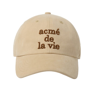 COTTON NAPPING 3D EMBO BALL CAP BEIGE