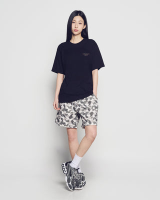 MIXED THREAD SHORT SLEEVE T-SHIRT BLACK