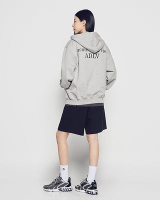 BASIC AC BEAR HOODIE ZIP UP MELANGE