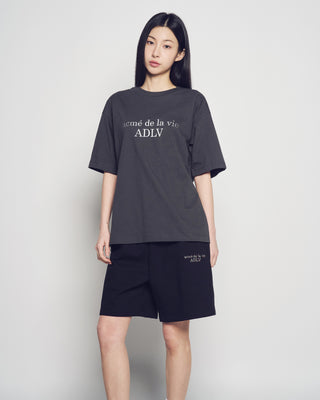 DUST BLUR EFFECT SHORT SLEEVE T-SHIRT CHARCOAL