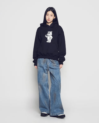 BASIC AC BEAR HOODIE BLACK
