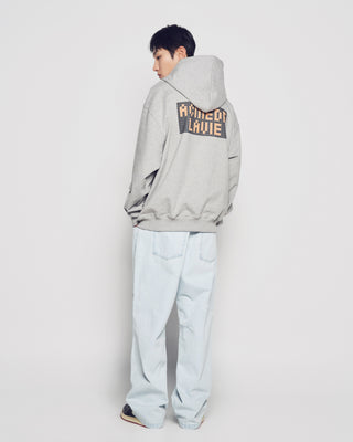 BLOCK AC BEAR HOODIE MELANGE