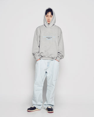DOUBLE EFFECT HOODIE MELANGE