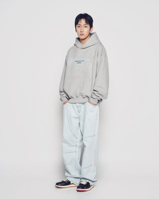 DOUBLE EFFECT HOODIE MELANGE
