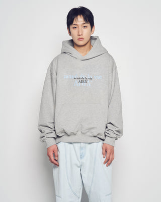 DOUBLE EFFECT HOODIE MELANGE