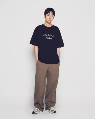 DUST BLUR EFFECT SHORT SLEEVE T-SHIRT BLACK