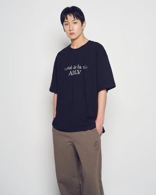 DUST BLUR EFFECT SHORT SLEEVE T-SHIRT BLACK