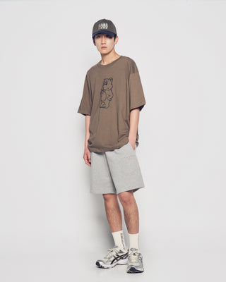 BASIC AC BEAR SHORT SLEEVE T-SHIRT COCOA