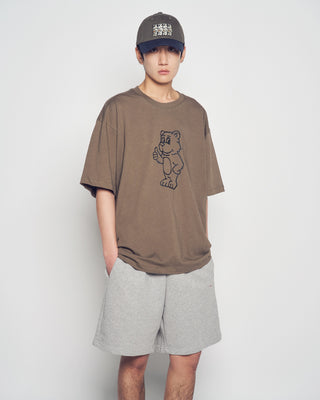 AC BEAR EMBROIDERY TWO TONE BALL CAP GREEN
